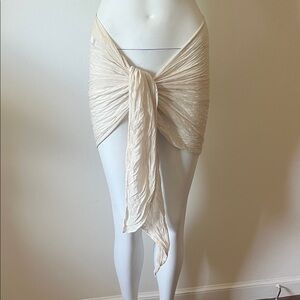 Elegant Cream Swim Coverup